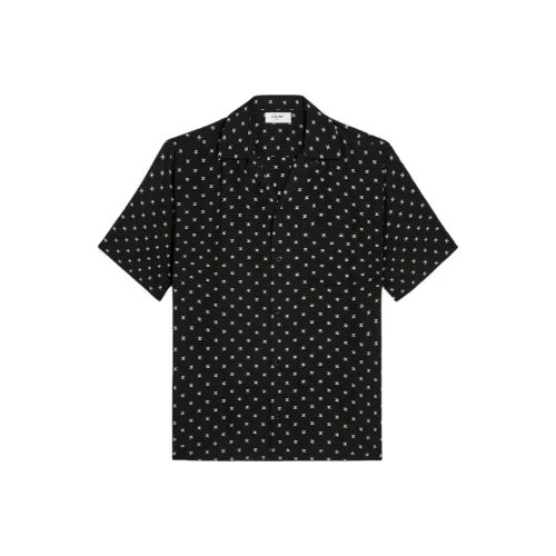 CELINE Hawaiian Shirt In Printed Viscose