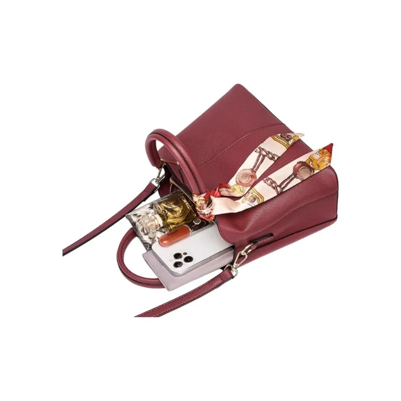JOSINY Fabric, Synthetic Leather One Shoulder Handbag Medium Size Women's Multicolor-6