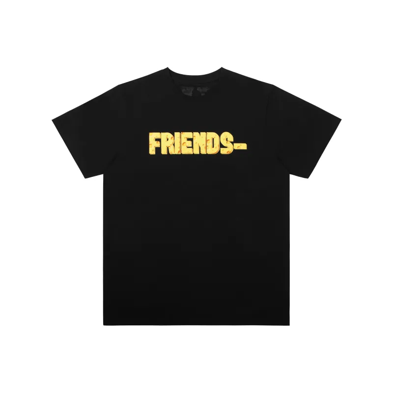VLONE T Shirt Unisex Black Yellow-1