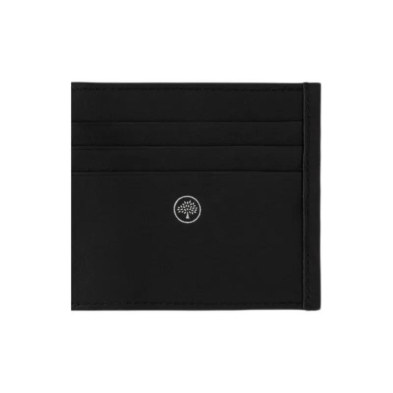 Mulberry Cow Leather Wallet Men's Black-3