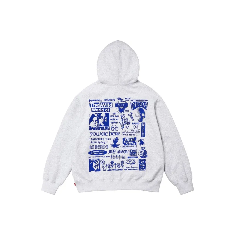 Supreme Wild Embroidered Hooded Sweatshirt-0