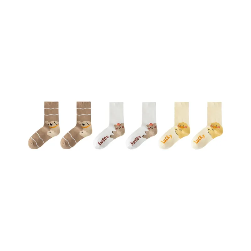 Cotton Gene Mid Calf Socks Women's Combo Set-40