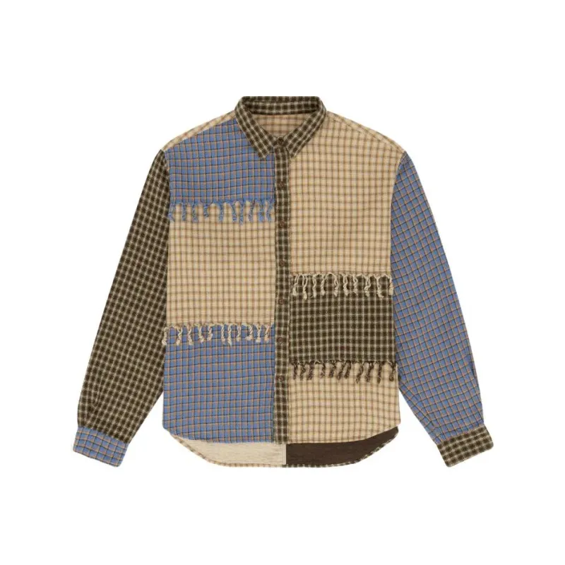 Denim Tears Shirts Unisex Beige Blue-0