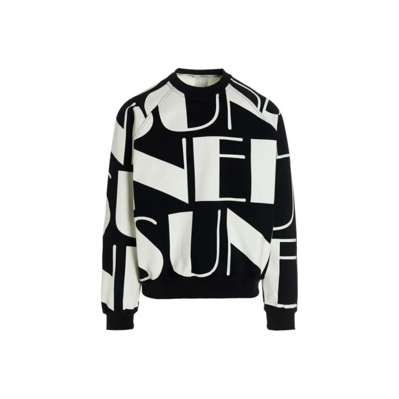 Sunnei All Over Logo Printed Crewneck Sweatshirt-0