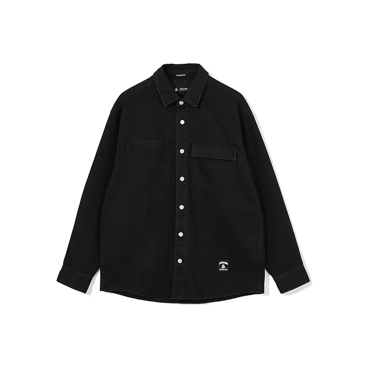 JACK&JONES Shirts Men A15 Black Denim-0
