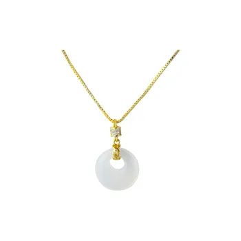 CUIYURIJI Natural Chalcedony Jade Necklaces Women's