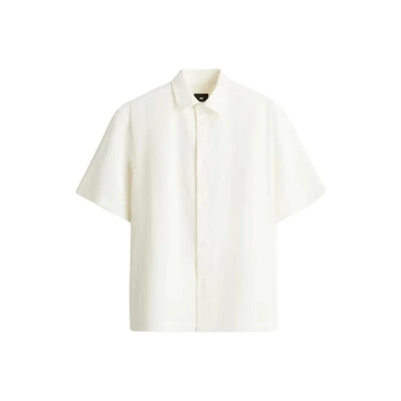 H&M Shirts Men Cream-0