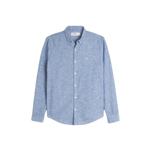 Hollister Shirts Men Blue