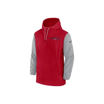Nike New England Patriots Sideline Pre Game Player Men's Nike Nfl 1/2 Zip Hooded Jacket
