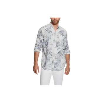 GUESS Eco Collins Long-Sleeve Shirt Shirt Men's White