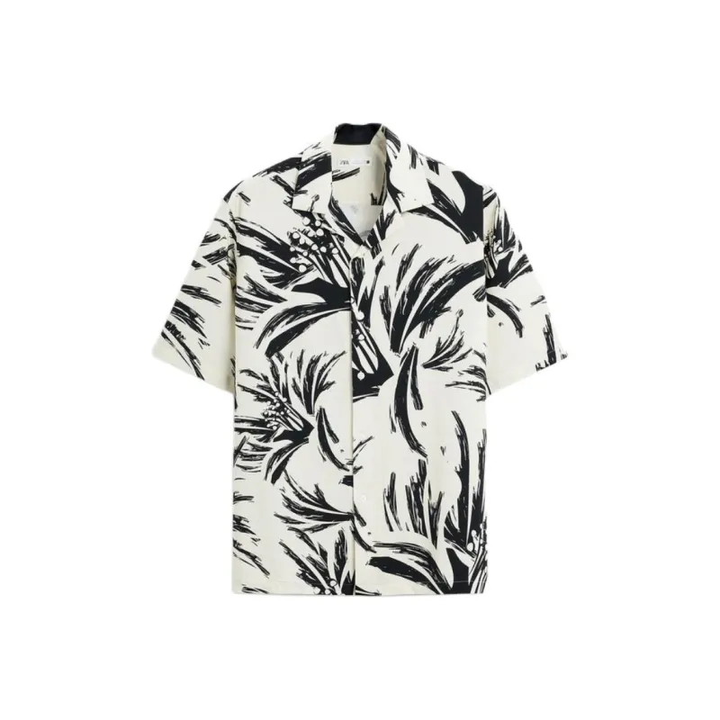 ZARA Shirts Men Beige-0