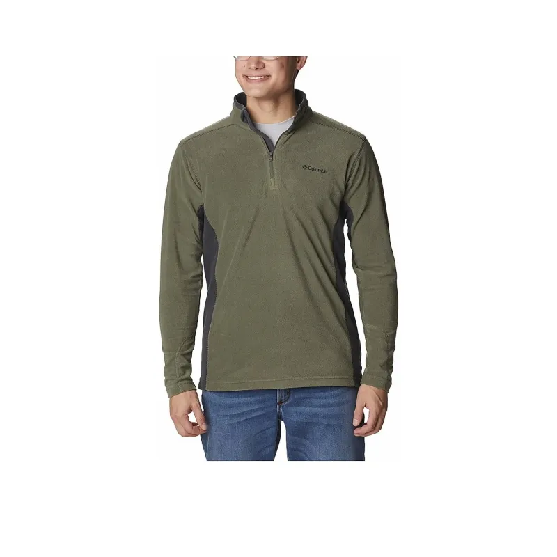 Columbia Klamath Range 2 Mens Olive II Half Zip Sweatshirt Men's Stone Green-0