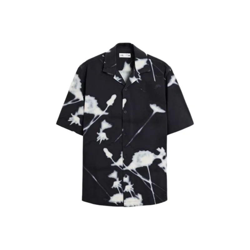 ZARA Shirts Men Sea Blue-0