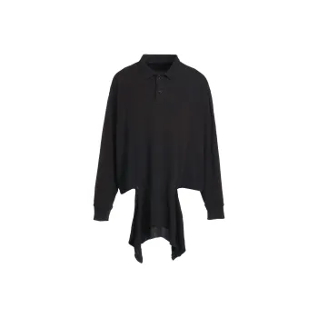 Yohji Yamamoto Ground Y SS24 Polo Shirt Unisex Black