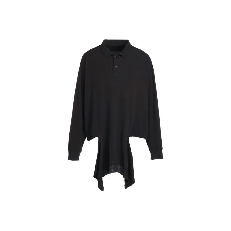 Yohji Yamamoto Ground Y SS24 Polo Shirt Unisex Black-0