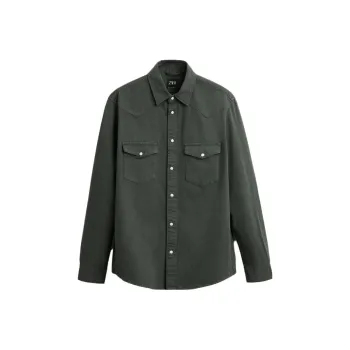ZARA Shirts Men Dark Gray