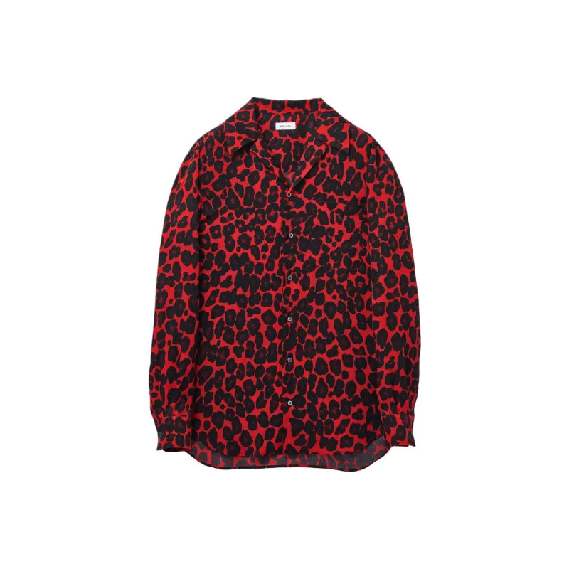 Alexander McQueen Leopard Printed Long Sleeved Shirt-0
