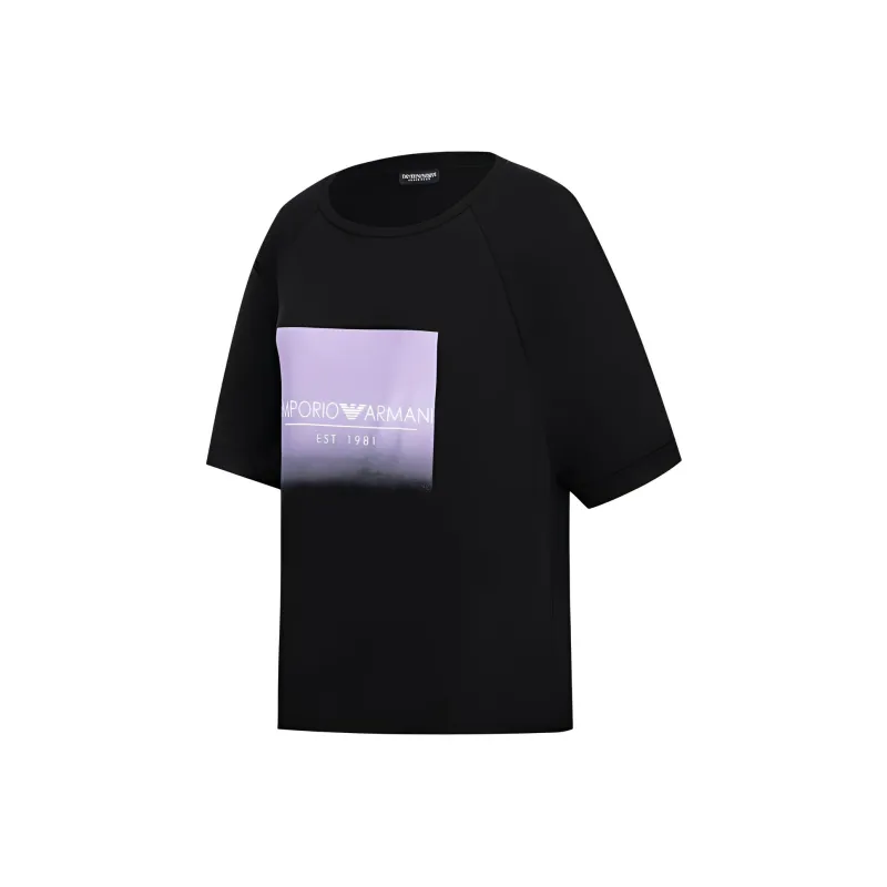 EMPORIO ARMANI SS24 Regular T Shirt Women's Black-2