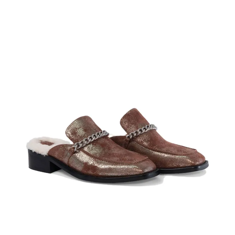 PUROLAINE Slip Resistant Wrap toe Slippers Women's-1