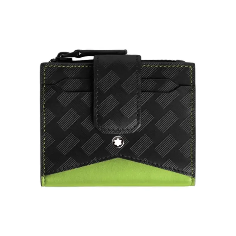 MONTBLANC Extreme 3.0 Cow Leather Card Holder Mini Men's Black & Green-0