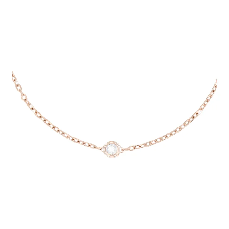 CARTIER 18K Rose Gold Necklaces Women's-2