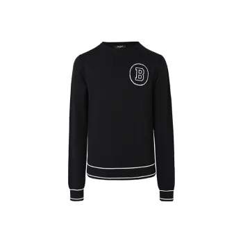 BALMAIN SS21 Loose Fit Knitwear Men's Black