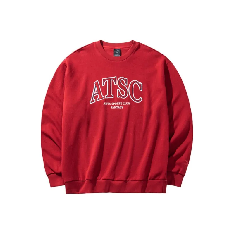 Anta Life Collection Sweatshirt Men's Burgundy Red-0