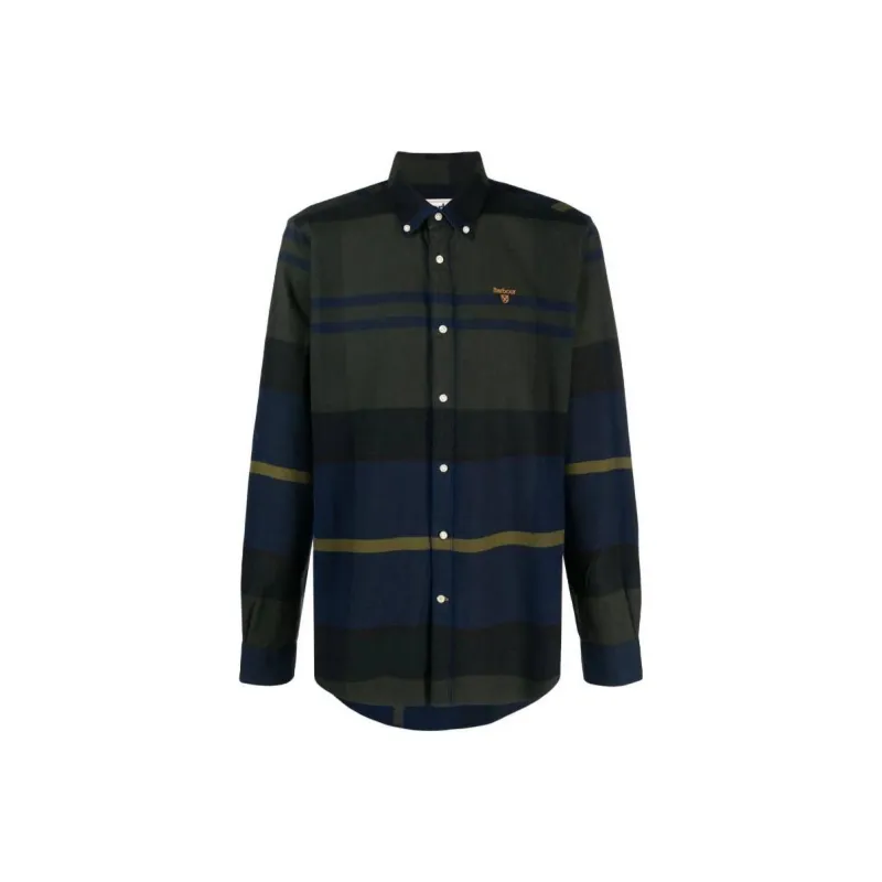 BARBOUR Shirts Men Night Olive-0