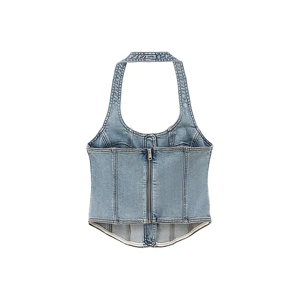 CHUU Tank Top Women's Medium Denim Blue-1