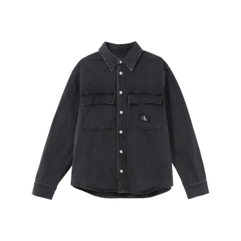 Calvin Klein Logo patch Denim Shirt