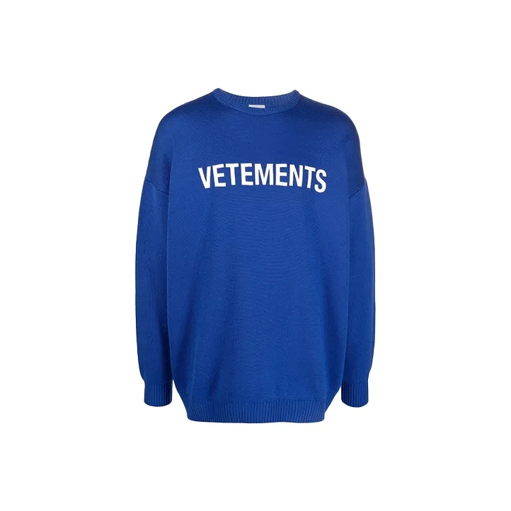 Vetements Sweaters Unisex Blue-0