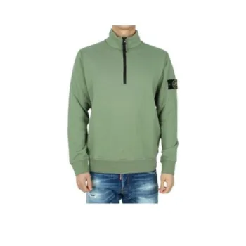 STONE ISLAND Compass Motif Zip up Sweatshirt