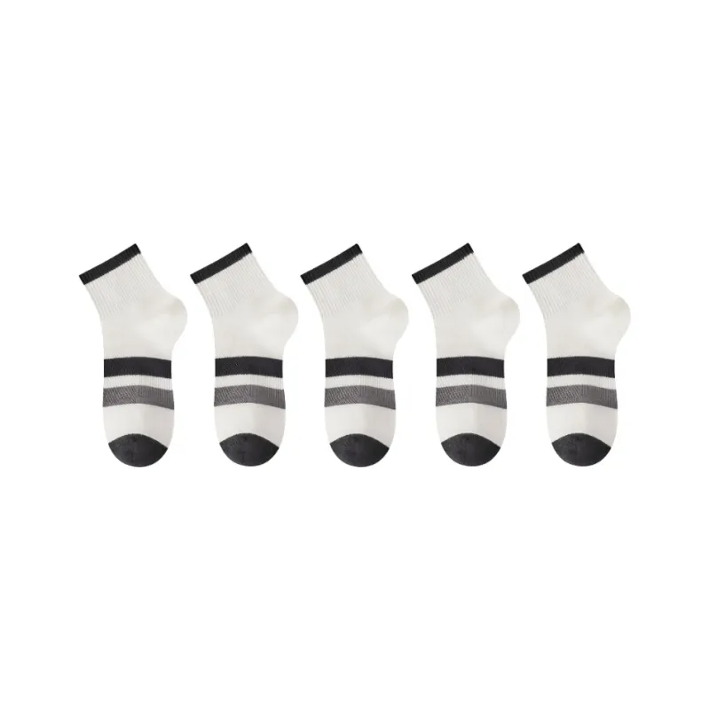 FAIRWHALE Ankle Socks Unisex 5 Pack-8
