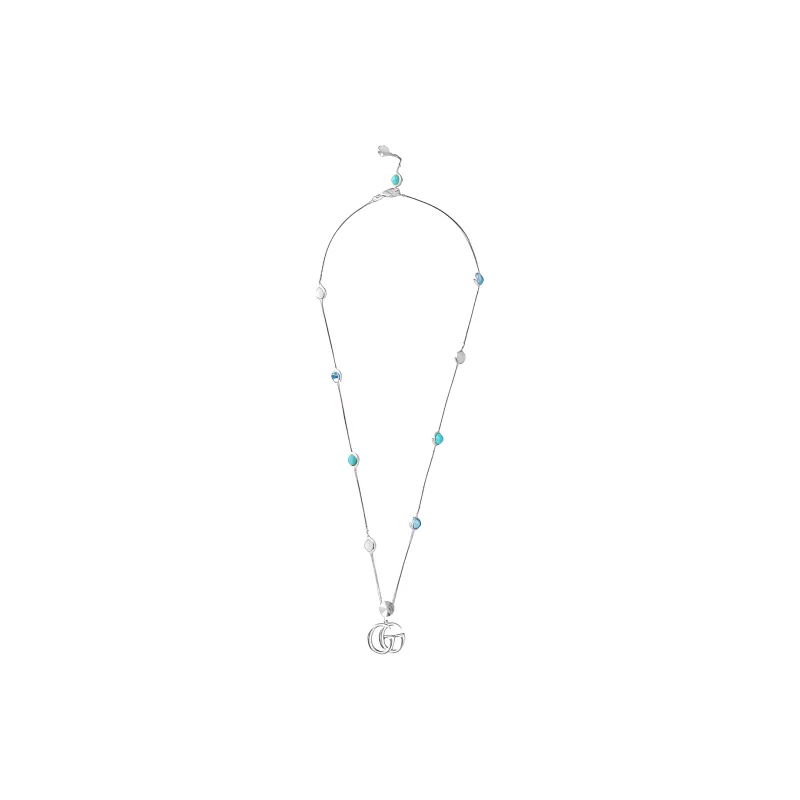 GUCCI Classic Double G Necklace Collection 925 Sterling Silver Necklaces Women's-2