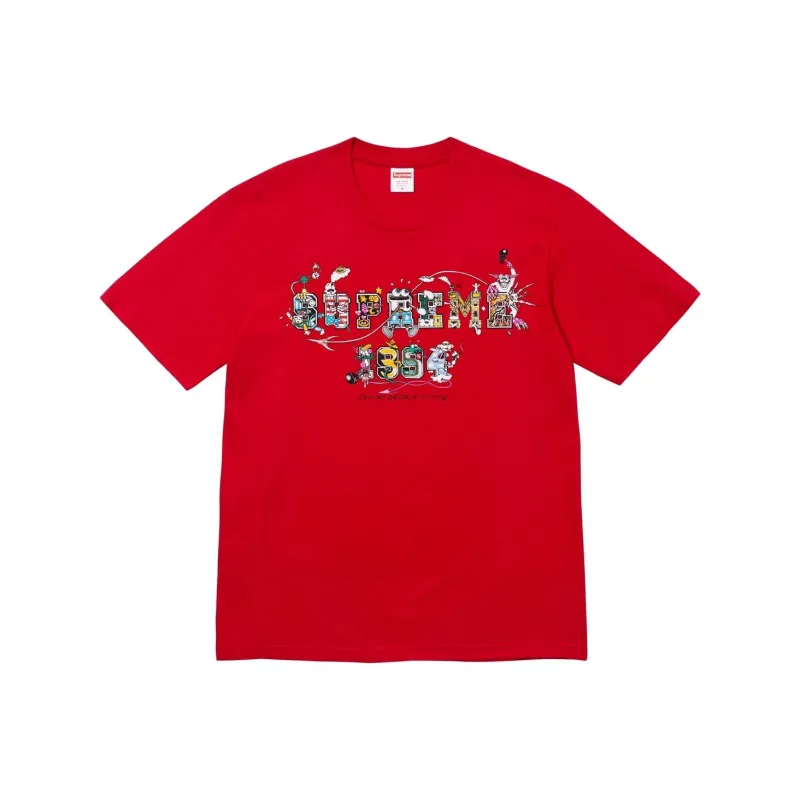 Supreme SS24 WEEK19 Varsity Tee Red-1