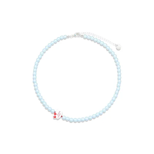 AWE Artificial Pearl, Titanium Steel Necklace Students Niche Design Collarbone Chain Women's