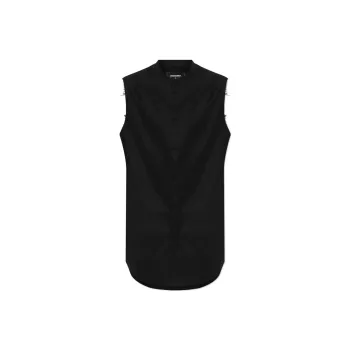 DSQUARED 2 Curved Hem Sleeveless Shirt