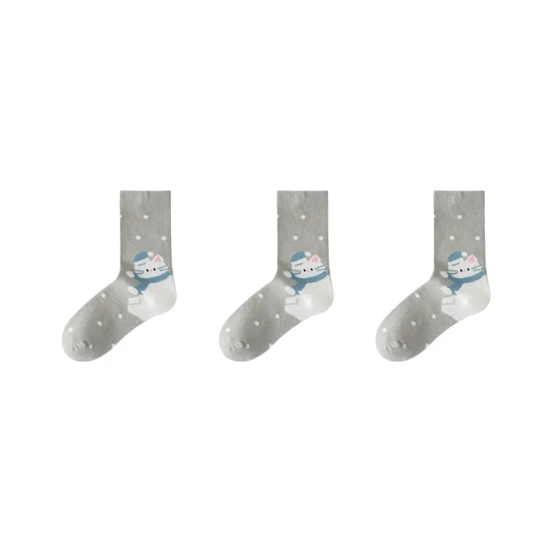 Cotton Gene Mid Calf Socks Women's Combo Set-18