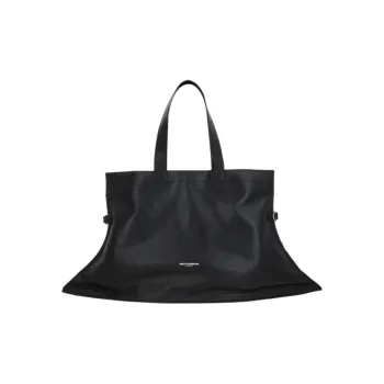 MELITTA Cow Leather Handbag Unisex Black