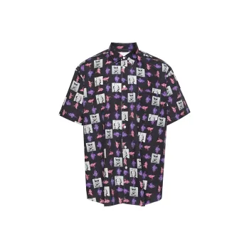 COMME DES GARCONS SHIRT Andy Warhol print Poplin Shirt
