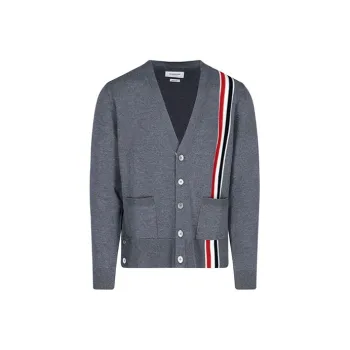 THOM BROWNE Loose Fit Knitwear Men's Gray