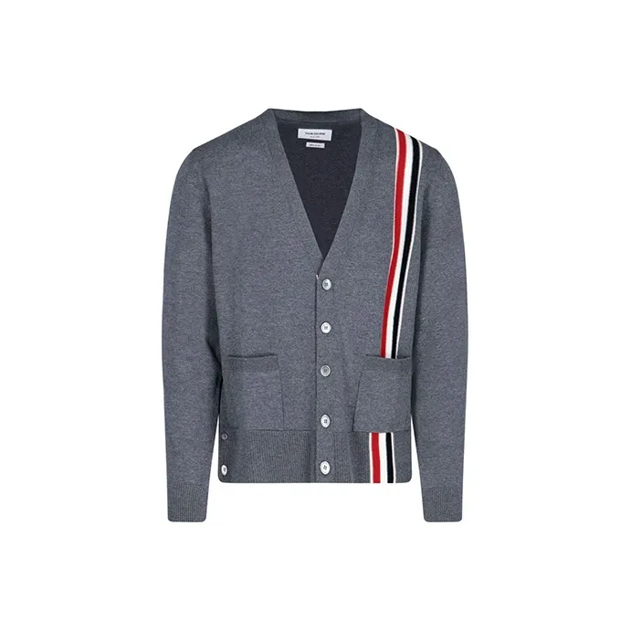 THOM BROWNE Loose Fit Knitwear Men's Gray-0