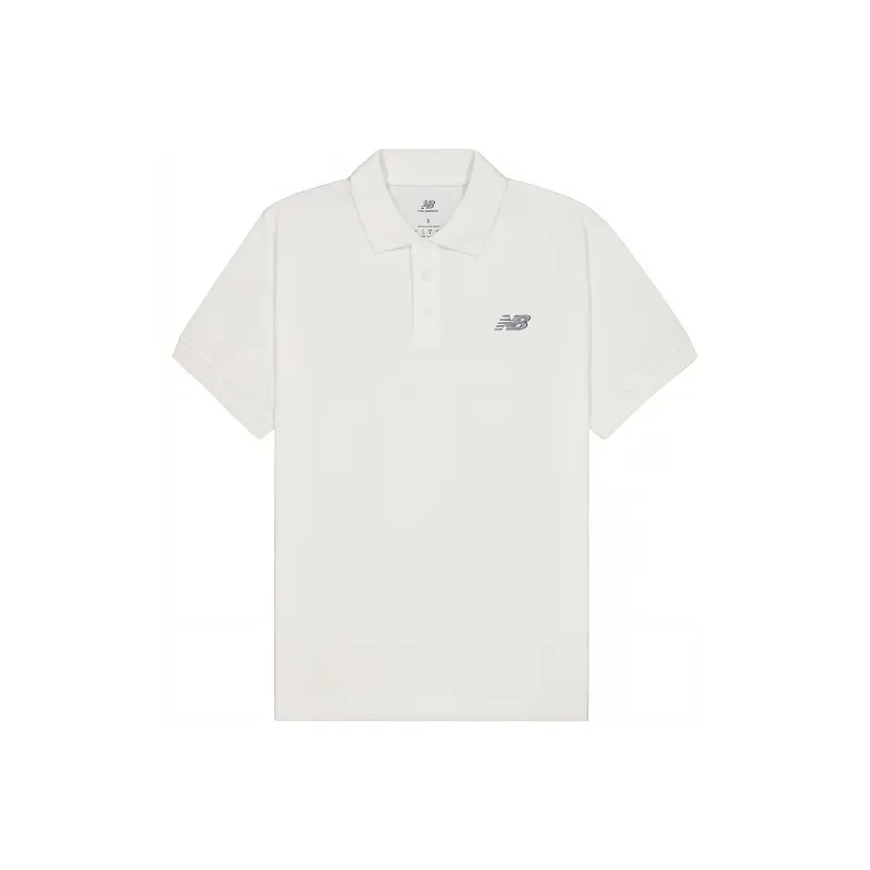 New Balance Polo Shirt Men's White-0