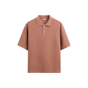 ZARA Polo Shirts Men Brown
