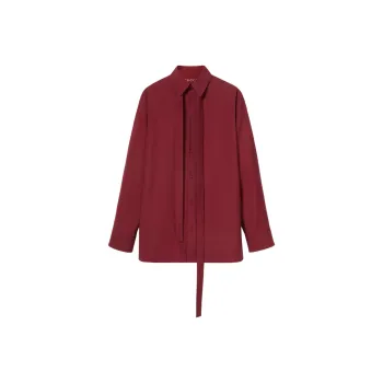 GUCCI Oversized Shirt With Detachable Scarf