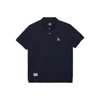 New Era SS24 MLB Los Angeles Dodgers Polo Shirt Unisex Navy Blue