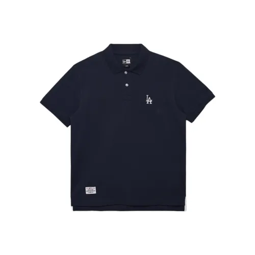New Era SS24 MLB Los Angeles Dodgers Polo Shirt Unisex Navy Blue