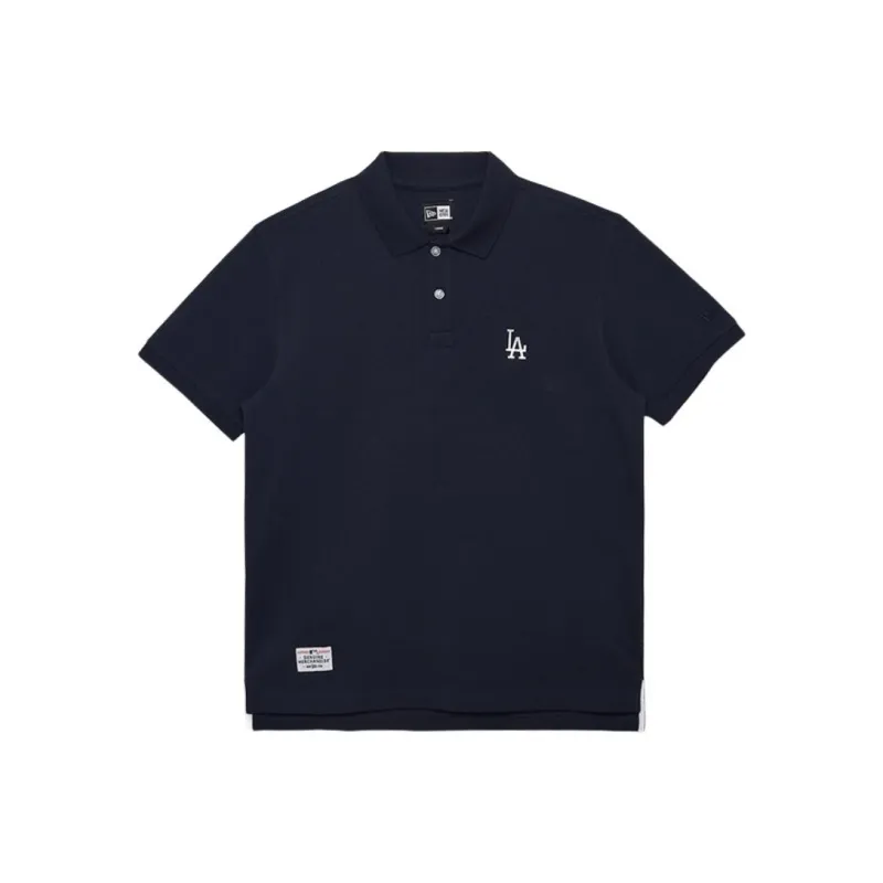 New Era SS24 MLB Los Angeles Dodgers Polo Shirt Unisex Navy Blue-0