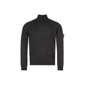 STONE ISLAND Logo Patch Roll Neck Jumper