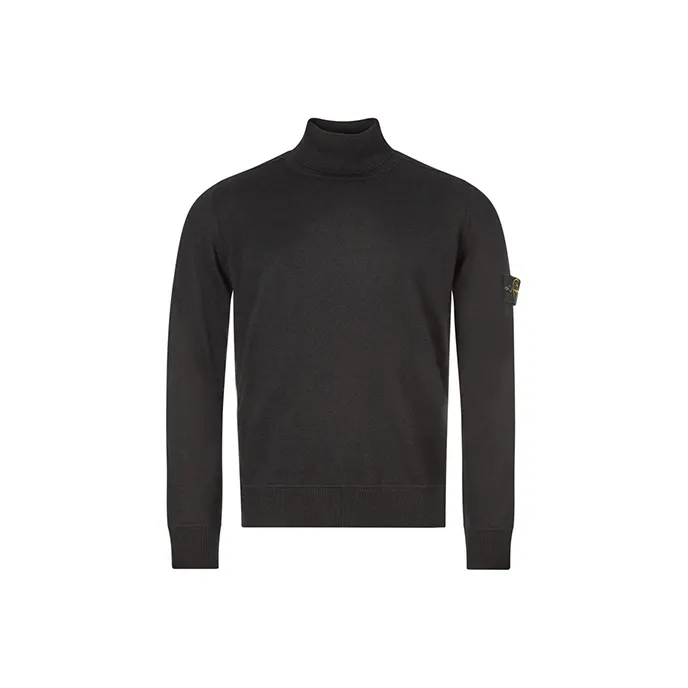 STONE ISLAND Logo Patch Roll Neck Jumper-0